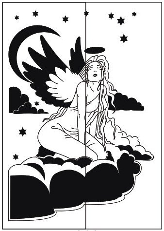 Пескоструйный рисунок Ангелы Феи 44